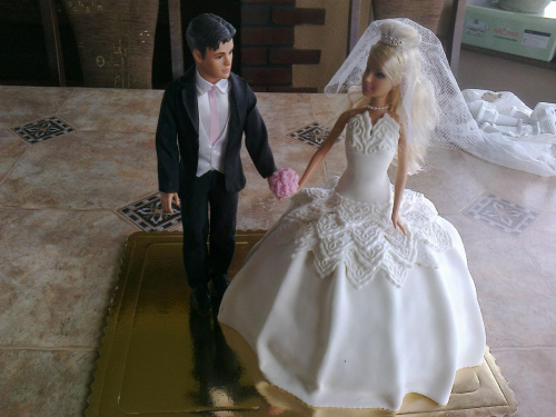 Tort - ślubny Para Młoda #tort