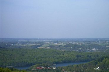 Piękny widok z wieży w Wieżycy #Rzeki
