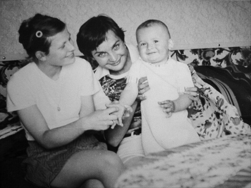 Z mamą i mamą chrzestną #Krzysior