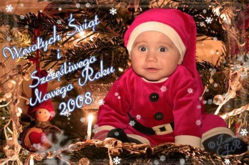 Świąteczne życzenia 2008 (petit) #mikołaj #choinka #BożeNarodzenie #Rafael #CFR #Tomek #MassaCreatoR #życzenia