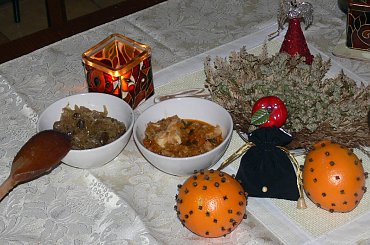 Wigilijne klimaty - kapucha z grzybami i ryba w warzywach #jedzenie #gotowanie #kuchnia #święta #wigilia