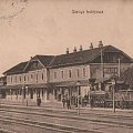 Jasło 1914 - dworzec kolejowy #Jasło #DworzecKolejowy #kolej #lokomotywa