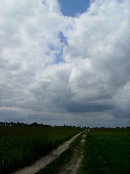 widok 5 #chmury #droga #zieleń #krajobraz