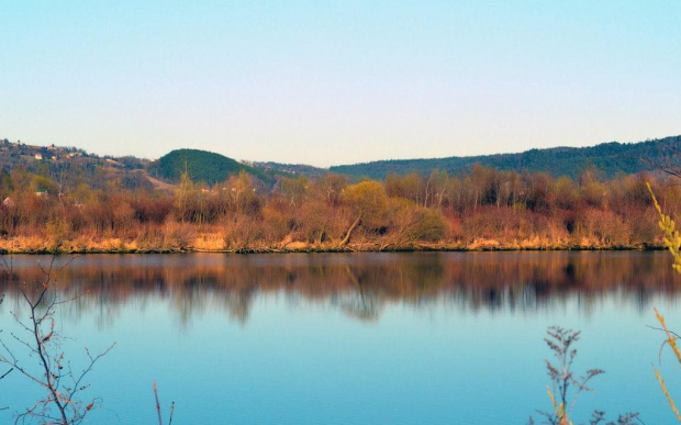 Dunajec o zachodzie