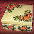 różana szkatułka #decoupage