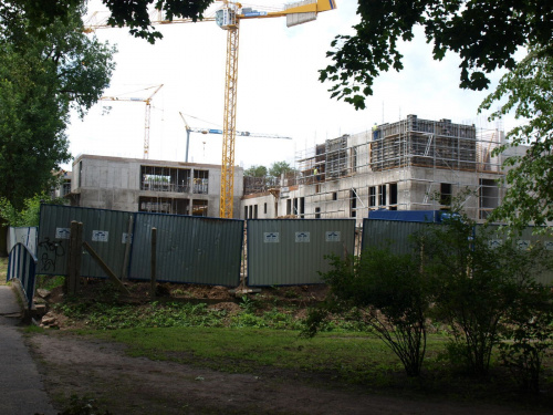 Tak wyglądał plac budowy nowego budynku szkoły muzycznej, na początku czerwca 2009 roku