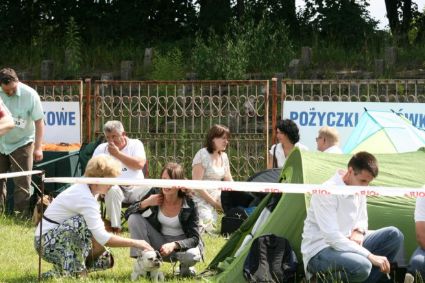 Pogoda i humory przed wystawą dopisywały