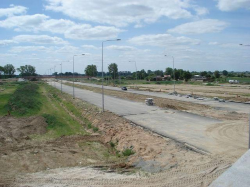 Kładka nad autostradą A-1 okolice Kaszewy kol.