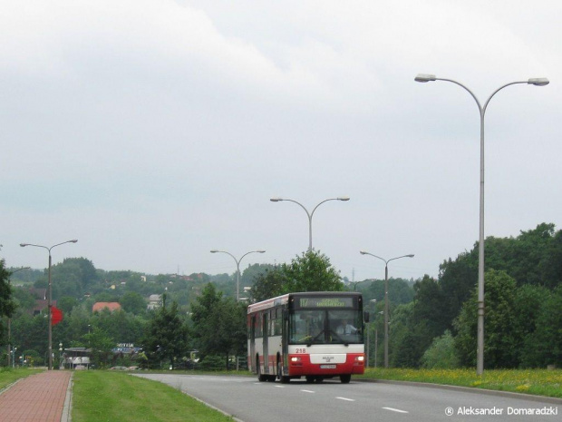 MAN SL223 #218 (PKM Jastrzębie) na linii 117 (MZK Jastrzębie), Jastrzębie Zdrój, ul. Sybiraków