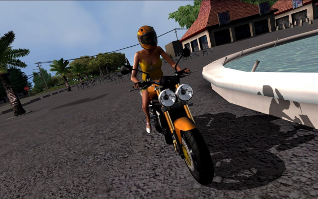 Ono na motocyklu #TDU #Gry #Game #Samochody #Cars #Motoryzacja