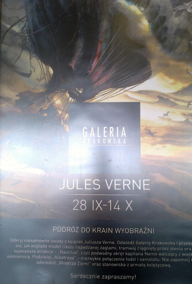 Juliusz Verne w galerii krakowskiej 2012 10 05 #KrakówGaleriaKrakowska