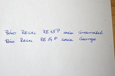 Regal próbka pisma #pióra #regal