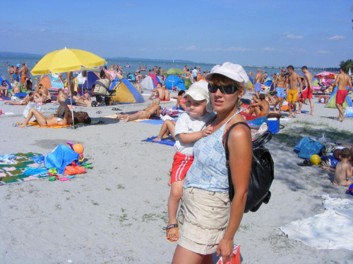 Wakacje 2009 na Węgrzech: ostatni dzień na plaży