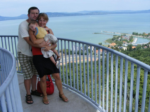 Wakacje 2009 na Węgrzech: punkt widokowy na cały Balaton