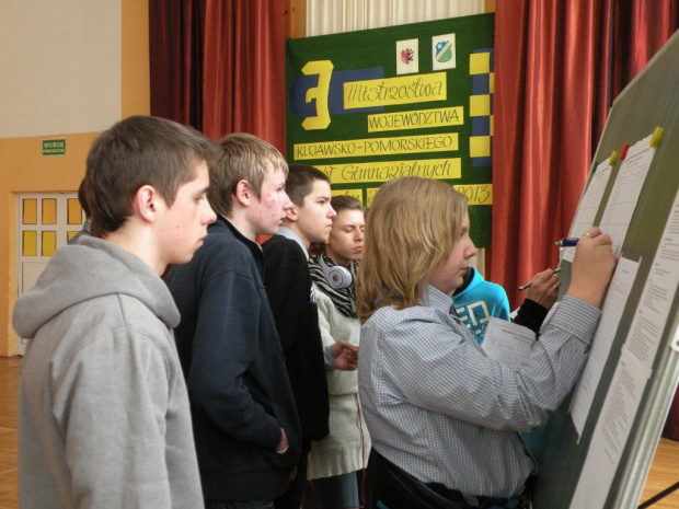 Mistrzostwa Województwa Kujawsko-Pomorskiego Szkół Gimnazjalnych w Warcaby Klasyczne 2013 - Gimnazjum nr 3 Toruń, dn. 12.03.2013 r.