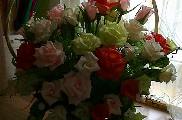 #bibuła #bukiety #krepina #kwiaty #róże