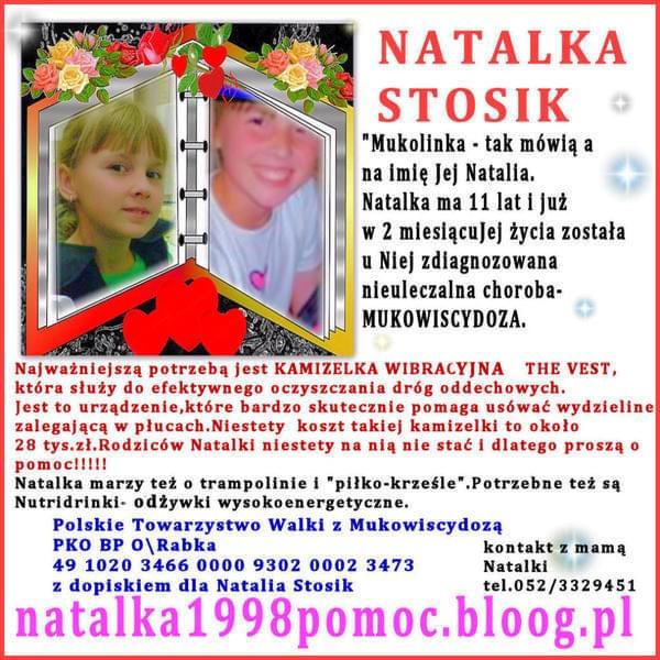 Stosik Natalia - Mukowiscydoza http://pomagamy.dbv.pl/ #NataliaStosik #Mukowiscydoza #Apel #ChoreDzieci #darowizna #schorzenie #OpiekaRehabilitacyjna #pomagamydbvpl #StronaInformacyjna #ApelOPomoc #LudzkaTragedia #PomocPotrzebującym #PomocDziecku
