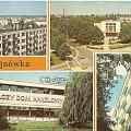 Hajnówka_1) Fragment miasta
2) Dom kultury " Leśnik "
3) Spółdzielczy Dom Handlowy
4) Blok mieszkalny przy ulicy 1 Maja