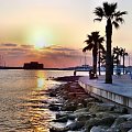 Cypr-Pafos,port,zamek turecki, #ZachodSłonca