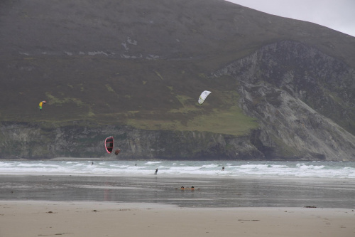 Kitesurfing, Keel Beach- wyspa Achill