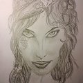 #rysunek #szkic #kobieta #driada #elf #portret #fantasy