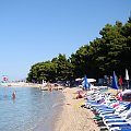 Makarska plaża w centrum #Croatia #Chorwacja #Wczasy #Morze #Dalmacja