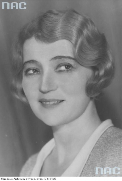 Janina Biesiadecka, aktorka. Katowice_1935 r.