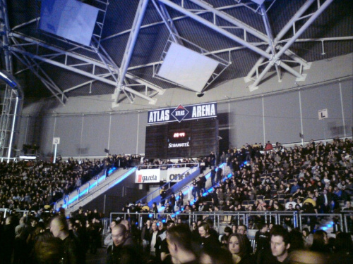 Hala Atlas Arena Łódź , podczas koncertu Depeche Mode 10.02.2010 #hala #atlas #łódź #DepecheMode