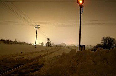 #Szczecinek #zima #pociag #kolej #infrastruktura