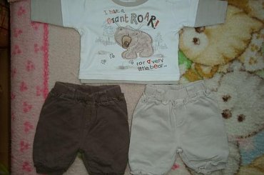 komplet next #spodenki #bluzeczka #next #bawełna