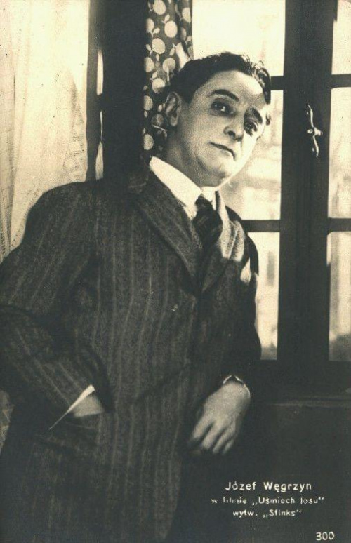 Józef Węgrzyn, aktor, zdjęcie z filmu " Uśmiech losu "_1927 r.