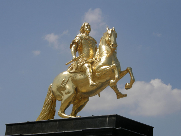 Pomnik Augusta II Mocnego,króla elektora Polski #drezno #niemcy #architektura #zabytki