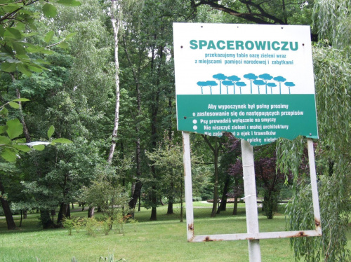 #tablica #ParkKościuszkiWKatowicach #informacja #Katowice #park