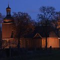 Drewniany kościół p.w. Wszystkich Świętych w Orchowie postawiony w latach ok.1790-1792