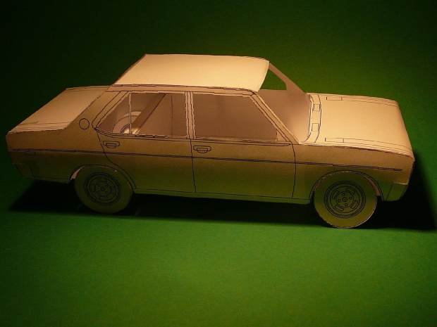 #Fiat131 #mirafiori #model #card #paper