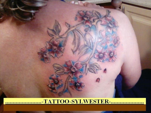 kwiaty wisni tattoo #Tatuaz #tattoo