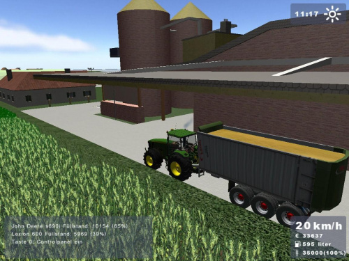 John Deere 8530 + Fliegl Tridem #Gra #LandwirtschaftsSimulator #FlieglTridem #JohnDeere8530