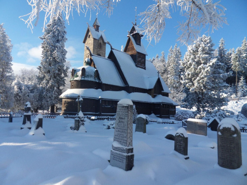 Ewangelicki Kościółek Wang w pięknej zimowej szacie :) #Karpacz #KościółekWang #zima #Karkonosze