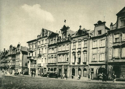 Poznań_Pierzeja południowa Starego Rynku 1970 r.