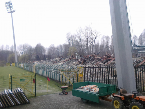 #GKSKatowice #rozbiórka #stadion #trybuna