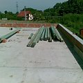 Maj 2008 - Dach - rozpoczęcie prac ciesielskich - końcówka maja była upalna - uff