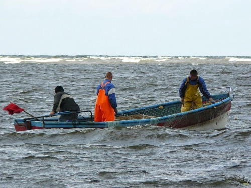 Rybacy-ciężka praca,wyciąganie sieci #Mikoszewo #PrzekopWisły #NadMorzem #rybacy #połowy