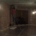 2009 Styczeń - na podłodze izolacja pod ogrzewanie podłogowe; na drabinie - układanie instalacji alarmowej #Kornelia