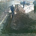 Marzec - 2009 - instalacja gazowa - trasa rury - 21 metrów ze skarbami w ziemi ;) #Kornelia