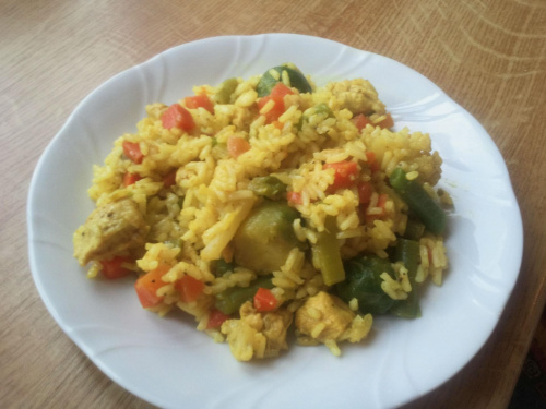 #kurczak #ryż #curry #warzywa