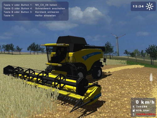 New Holland CX860 żółty #Landwirtschafts #Simulator2009 #NewHolland #Holland #CX860