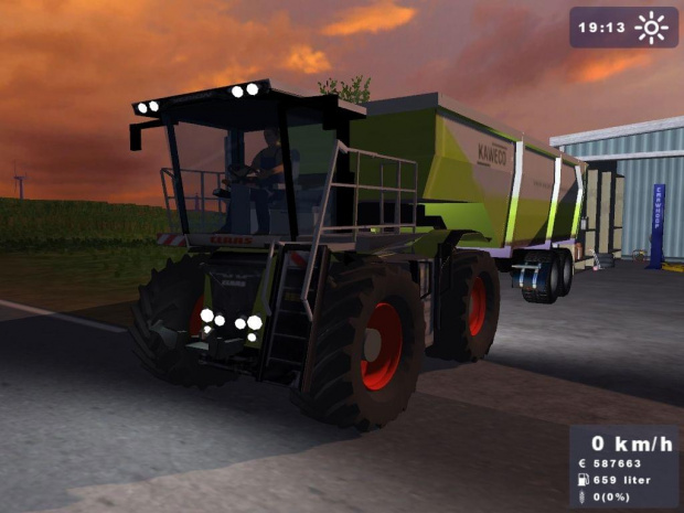 Claas Xerion Kaweco Auflieger #Claas #Xerion #Kaweco #Auflieger #LandwirtschaftsSimulator2009 #Landwirtschafts #Simulator