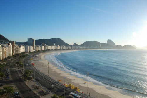Copacabana o poranku #AmerykaPołudniowa #Brazylia #ChataStrażnika #JezioroTitcaca #MachuPicchu #Peru #RioDeJaneiro #WyspaTexila