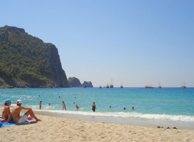 Lato na riwierze tureckiej.Alanya. Plaża Kleopatry. #lato #wakacje