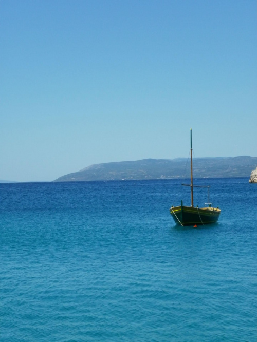 Samotna żaglówka,Makarska;Chorwacja #Wakacje